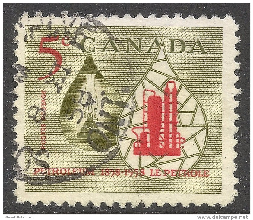 Canada. 1958 Centenary Of Canadian Oil Industry. 5c Used. SG 507 - Used Stamps