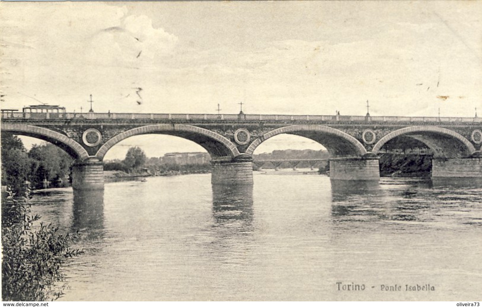 ITALIE, TORINO, Ponte Isabella, 1920, 2 Scans - Ponts