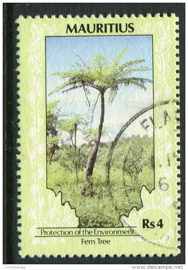 Mauritius 1989-98 Protection Of The Environment - No Imprint Date - 4r Fern Tree Used (SG 804A) - Maurice (1968-...)