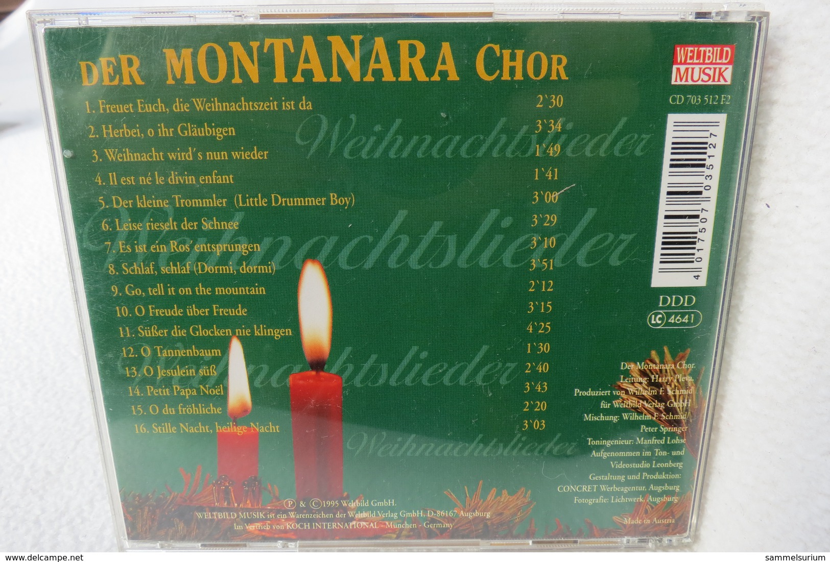 CD "Der Montanara Chor" Singt Seine Schönsten Weihnachtslieder - Canzoni Di Natale