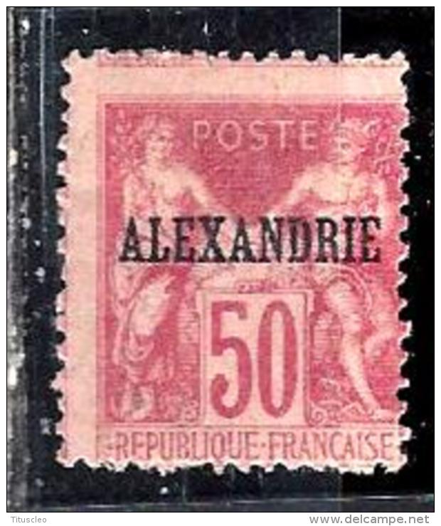 ALEXANDRIE 15* 50c Rose Type Sage - Neufs