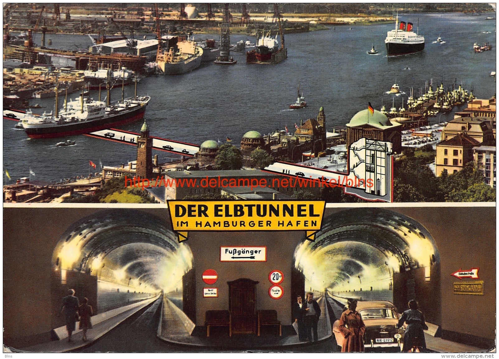 Der Elbtunnel Im Hamburger Hafen - Andere & Zonder Classificatie