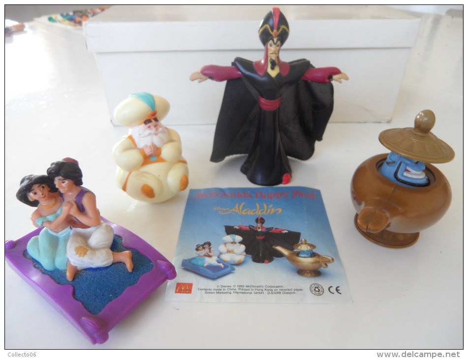 Lot 4 Personnages Aladdin Disney Mc Donald’s 1993 - Disney