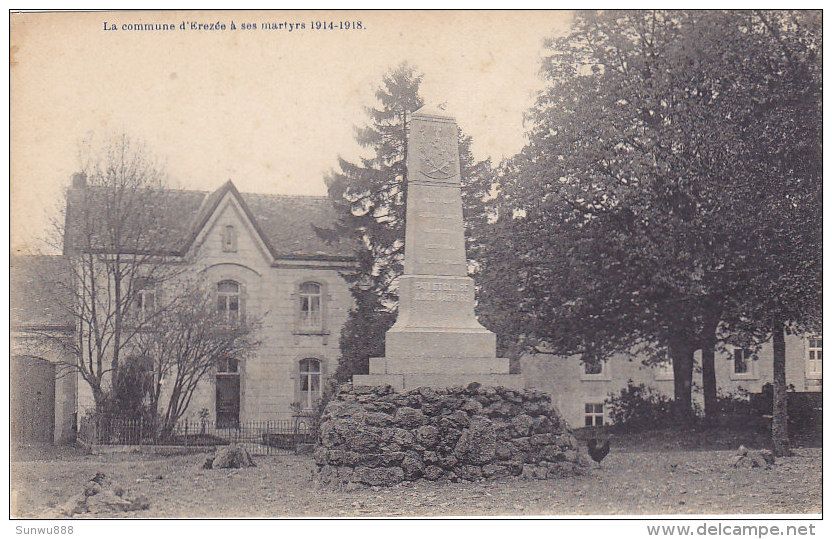 La Commune D'Erezée A Ses Martyrs 1914-18 (monument Aux Morts, Desaix) - Erezée