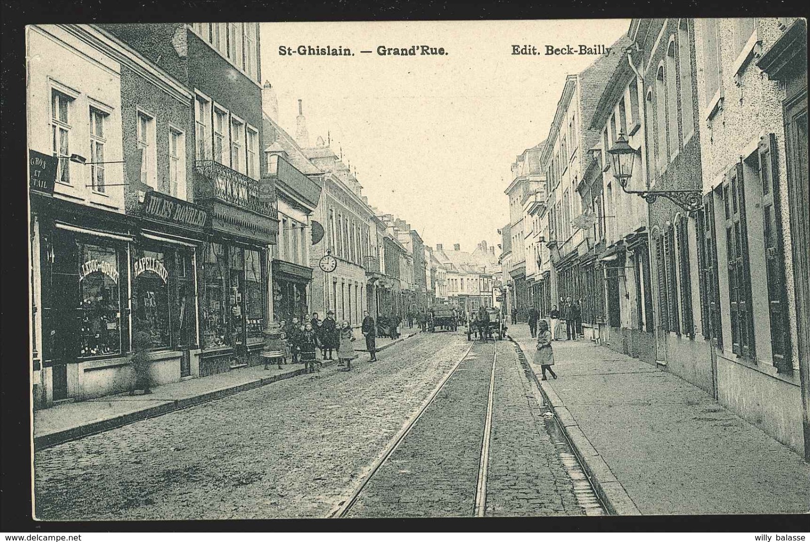 +++ CPA - ST GHISLAIN - Grand'Rue - Carte Animée   // - Saint-Ghislain