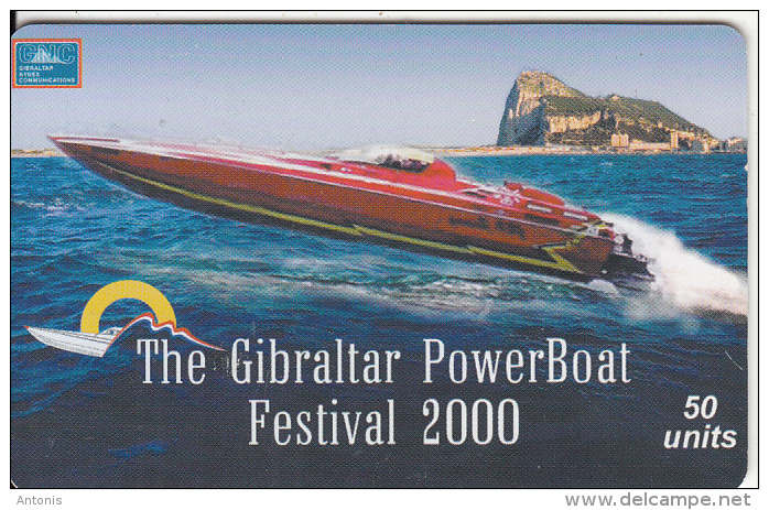 GIBRALTAR(chip) - The Gibraltar Powerboat Festival 2000, Tirage 5000, Used - Gibraltar