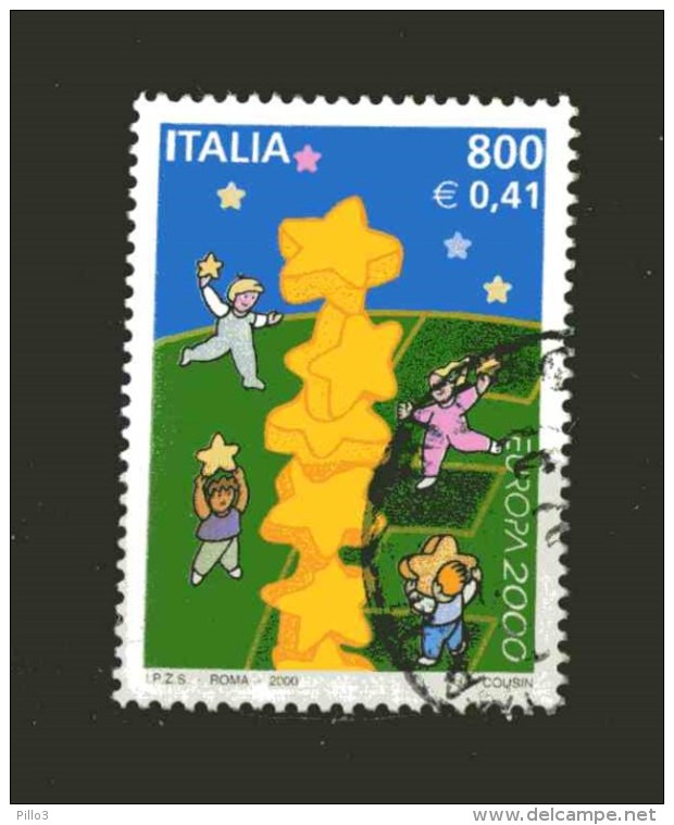 ITALIA :   Europa-Cept 2000 -  1 Val. USATO  Emissione  Del  9.05.2000 - 2000