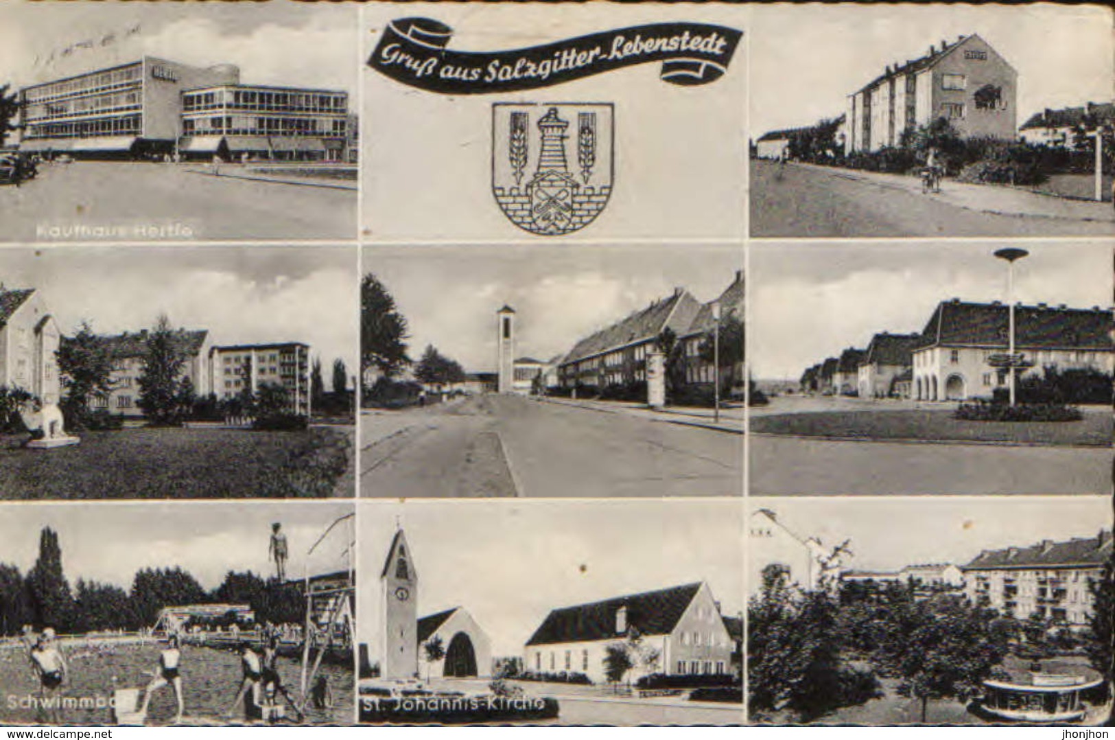 Germany - Postcard 1961 Used -  Salzgitter -Multipleviews - 2/scans - Salzgitter