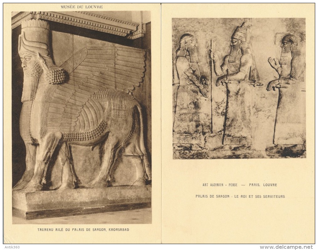Lot de 56 CPA Cartes du Louvre Egypte / Grèce  musées divers Antiquités