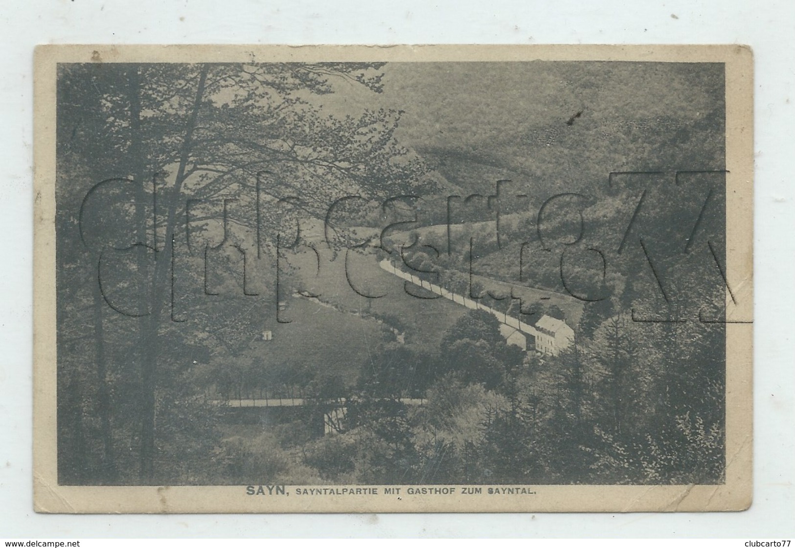 Bendorf (Allemagne, Rhénanie-Palatinat) : Ausicht Zum Sayntalpartie Mit Gasthaus Im 1912 PF. - Bendorf