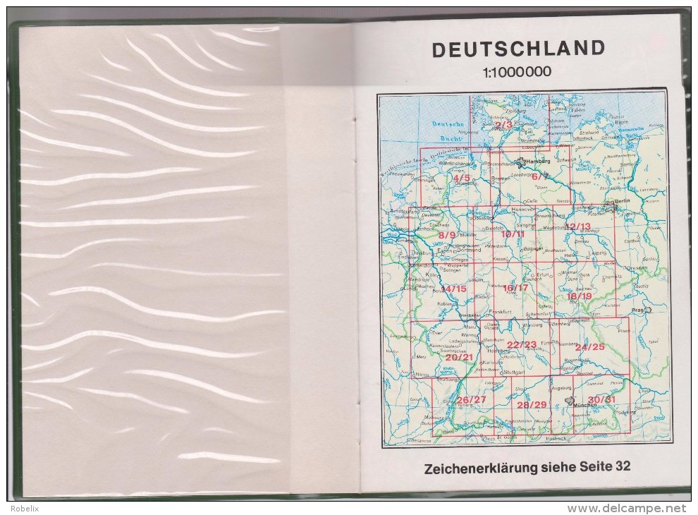 Deutschland - Germany -  Strassenkarten  1:1000000 (klein Format  10.5x15 Cm)   1978 -3 Scans - Cartes Routières