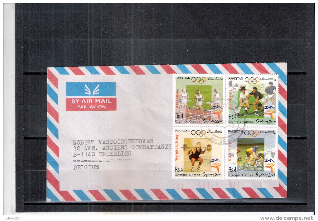 Olympic Games Sydney 2000 On Cover From Pakistan To Belgium - Complete Set (to See) - Ete 2000: Sydney