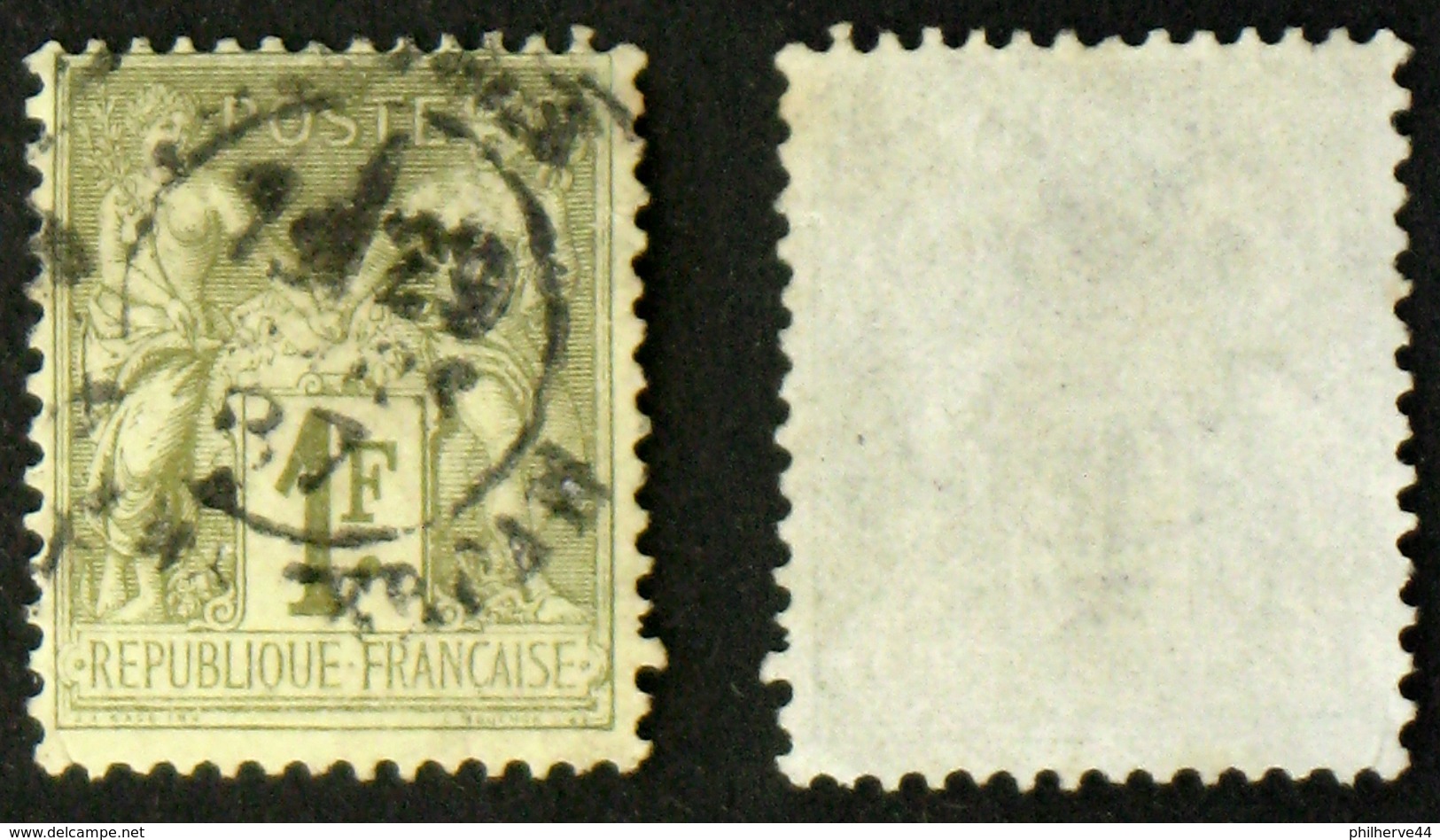 N° 82 1F Bronze SAGE N SOUS U TB Cote 10€ - 1876-1898 Sage (Type II)
