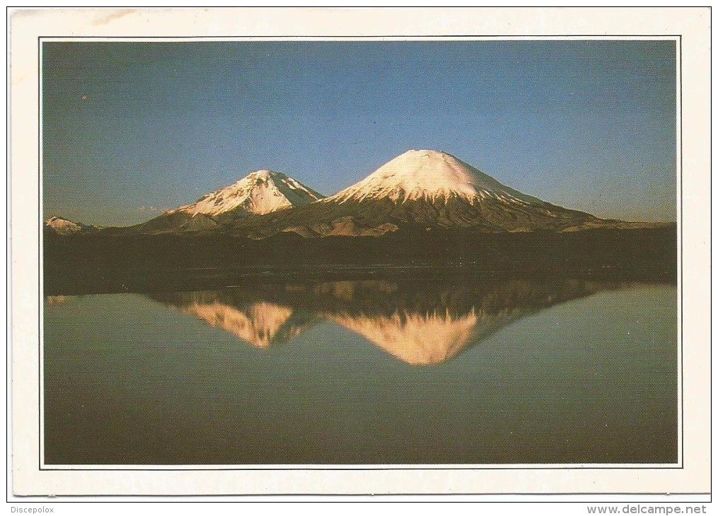 R3006 Cile - Ande - Il Vulcano Parinatoca - Cartolina Con Legenda Descrittiva - Edizioni De Agostini - Amérique