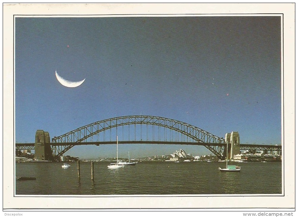 R3012 Australia - Sydney - Port Jackson - Cartolina Con Legenda Descrittiva - Edizioni De Agostini - Ozeanien