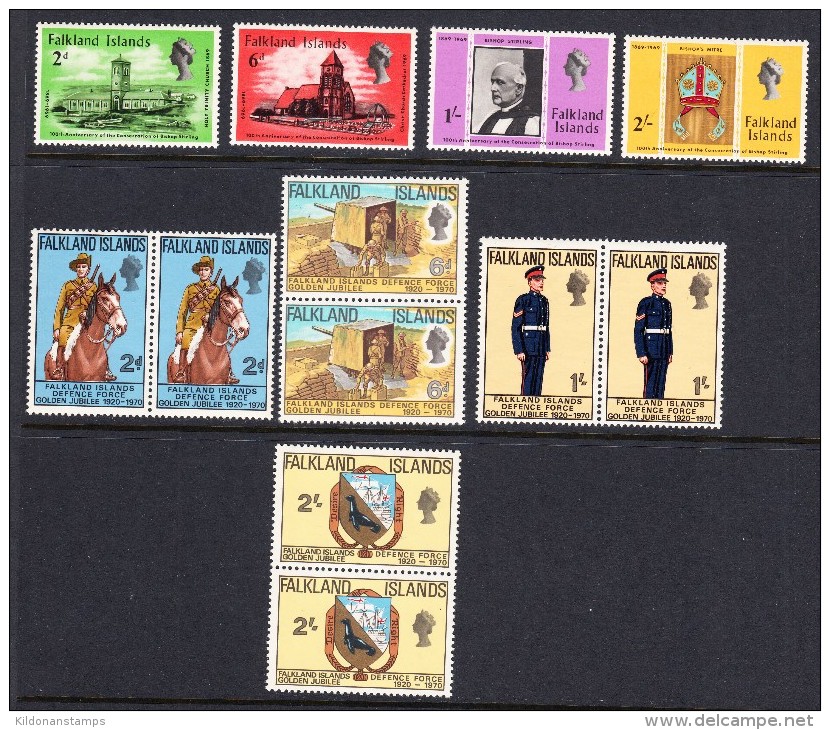 Falkland Islands 1969-70 Mint No Hinge, Sc# 184-191, SG 250-257 - Falkland