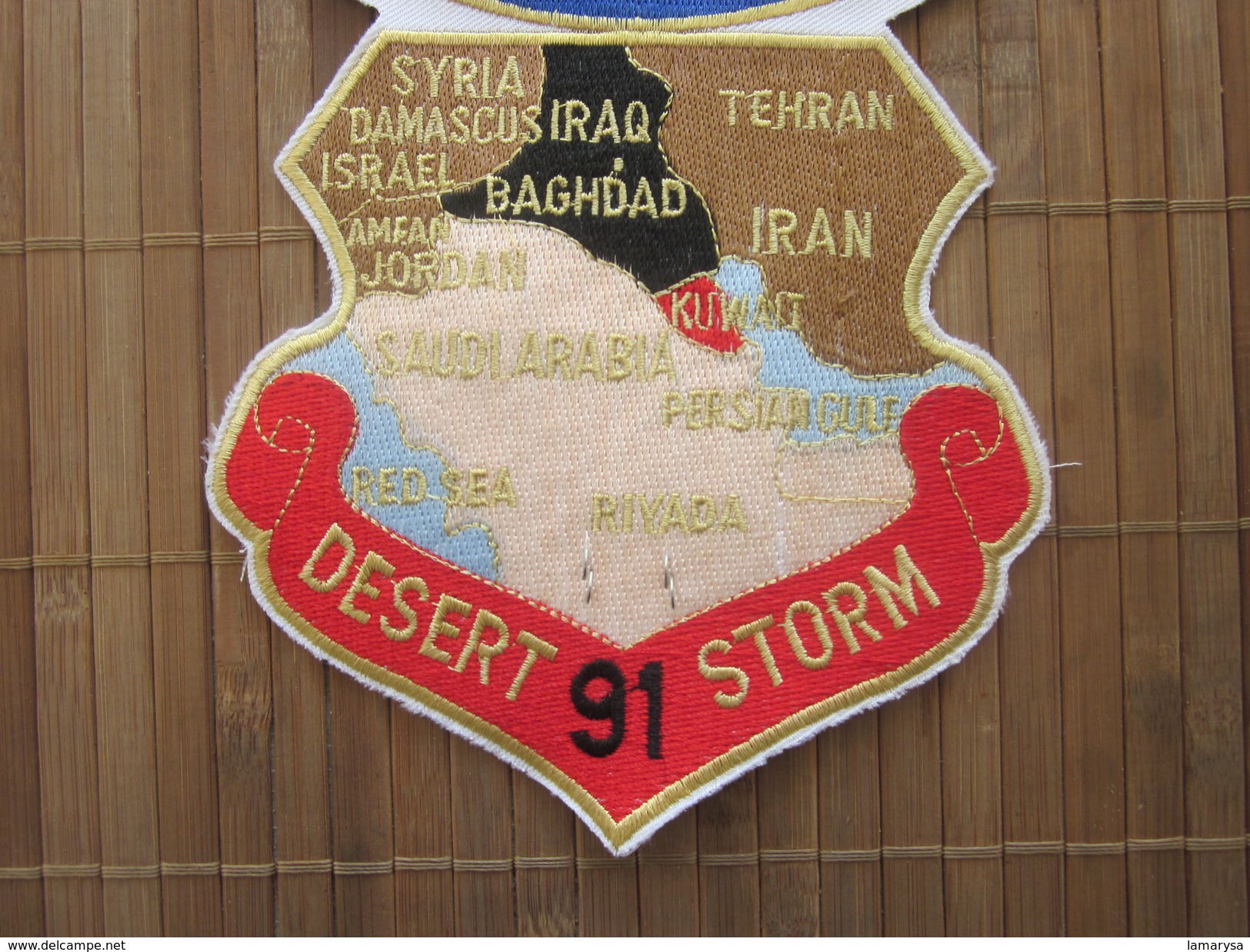 Feb 27 91 DESERT 91 STORM IRAQ BAGHDAD Militaria US ARMY AMERICA  Écusson Tissu Gulf War -Badge Fabric+Transport Sport - Stoffabzeichen
