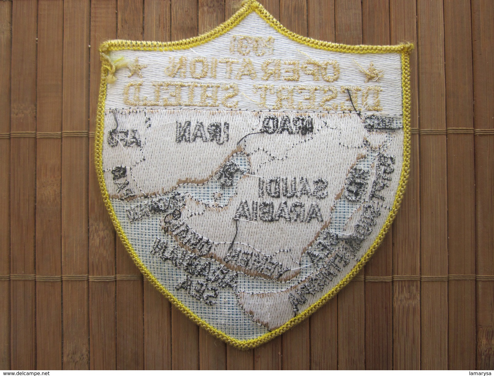 Feb 27 91 OPERATION DESERT  SHIELD IRAQ BAGHDAD Militaria US ARMY AMERICA--Écusson Tissu Gulf War -Badge Fabric - Patches