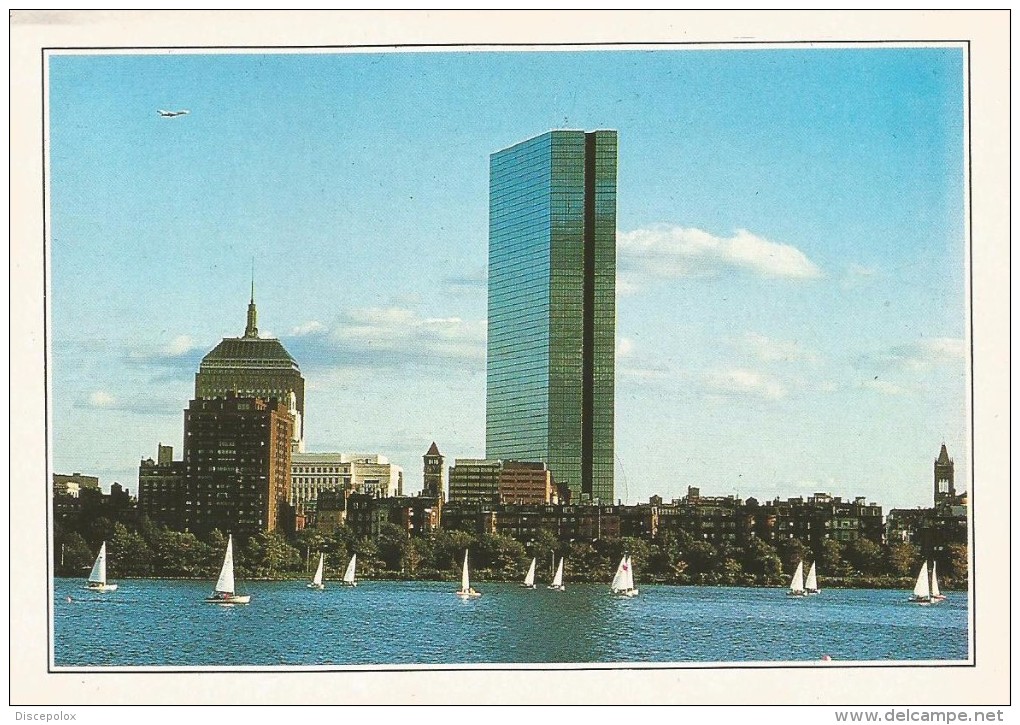 R3016 USA - Boston - Barche A Vela Sul Fiume Charles - Cartolina Con Legenda Descrittiva - Edizioni De Agostini - Amerika