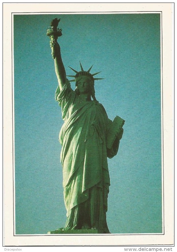R3024 Usa - New York - La Statua Della Libertà - Cartolina Con Legenda Descrittiva - Edizioni De Agostini - Amérique
