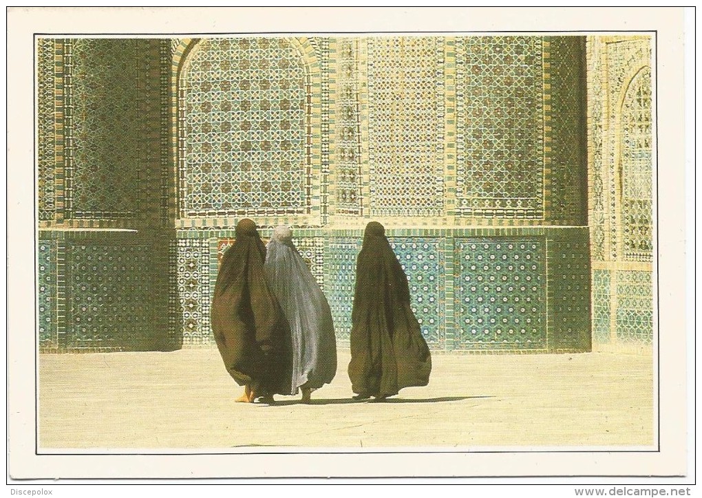 R3030 Afghanistan - Mazar I Charif - La Moschea Blu - Cartolina Con Legenda Descrittiva - Edizioni De Agostini - Asia