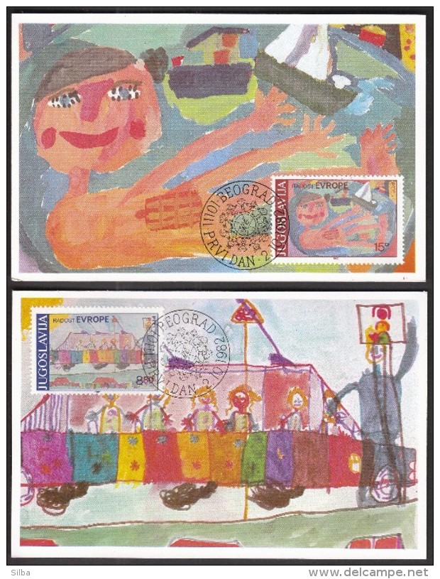 Yugoslavia Belgrade 1982 / Joy Of Europe / Children's Drawings / MC - Other & Unclassified