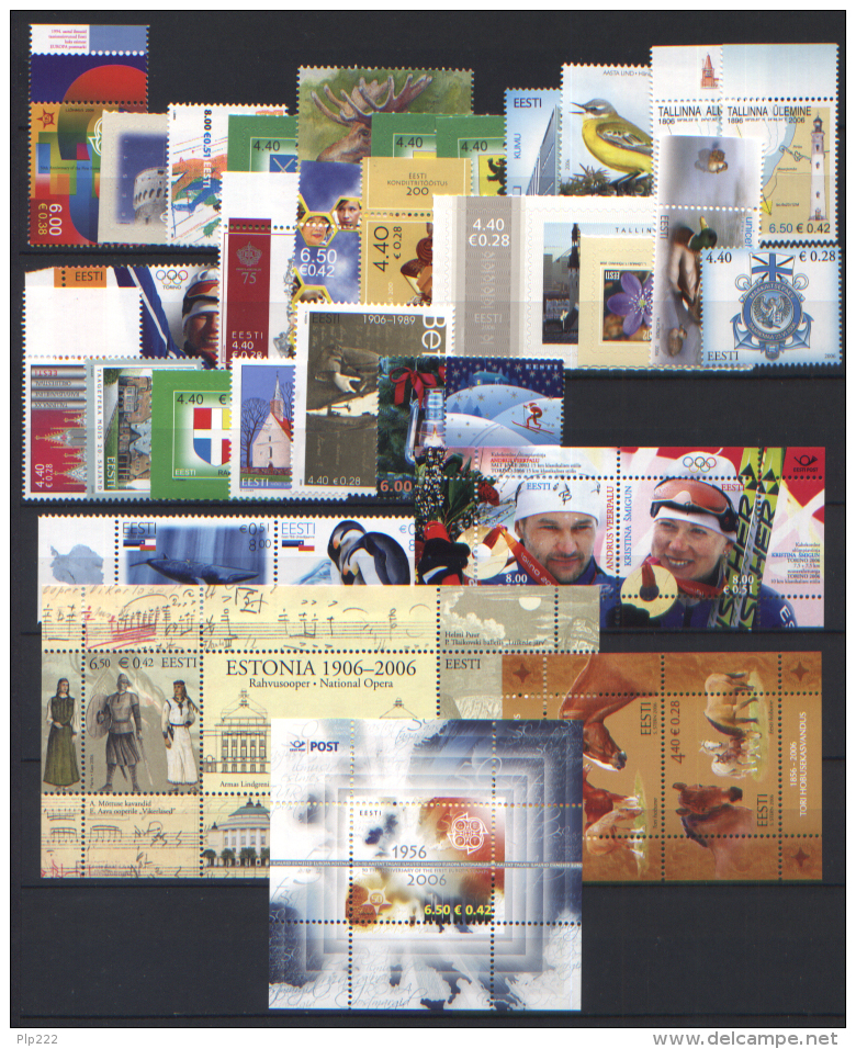 Estonia 2006 Annata Completa / Complete Year Set **/MNH VF - Estonia