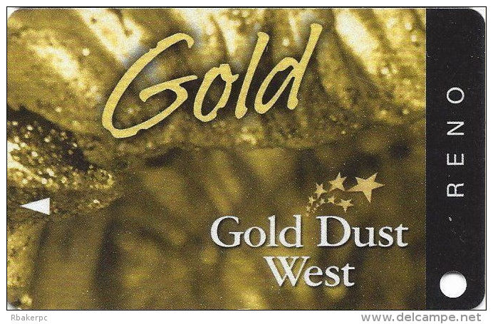 Gold Dust West Casino Reno, NV - Slot Card - No Copyright Date (BLANK) - Casino Cards