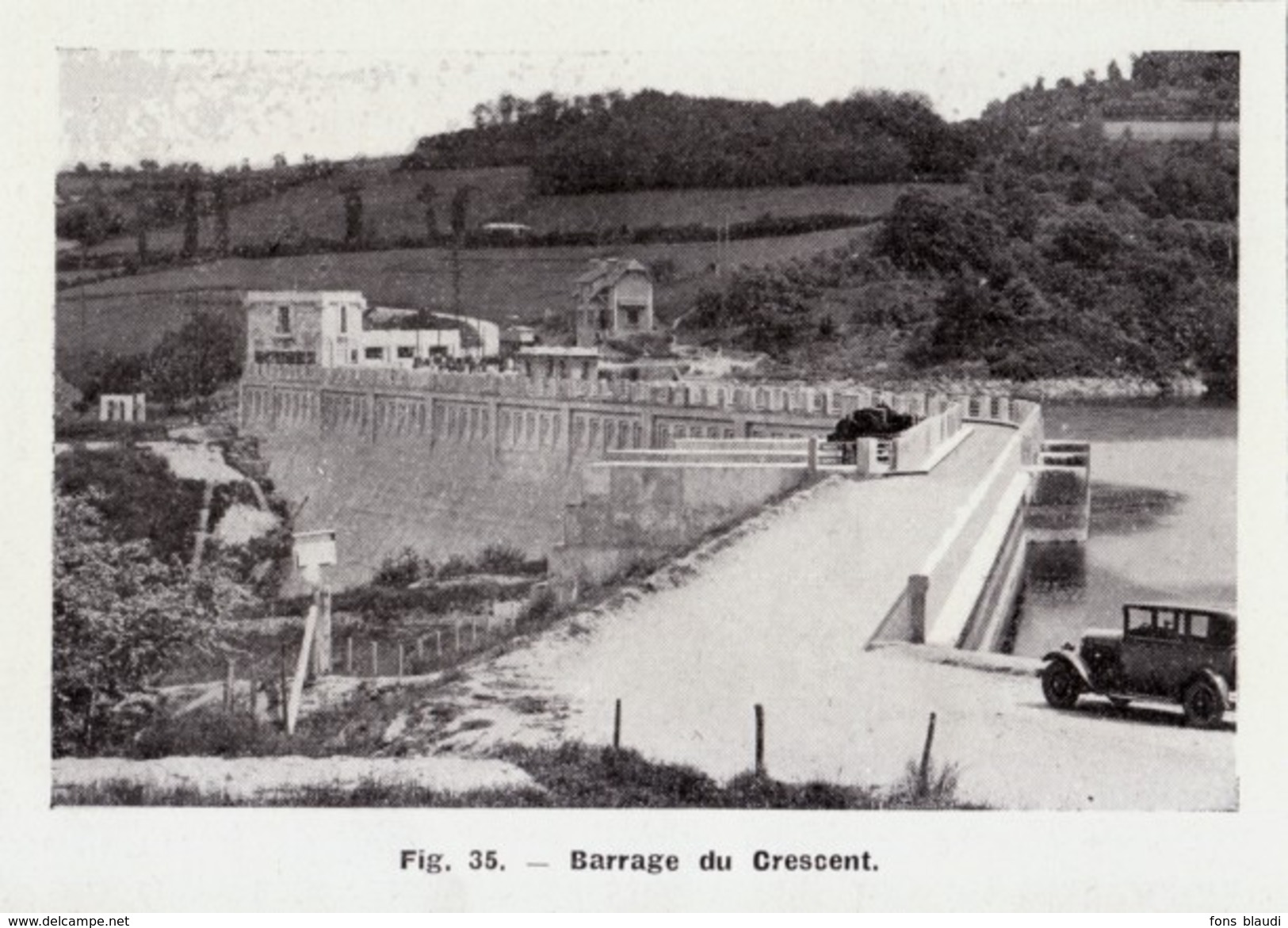 1949 - Iconographie Documentaire - Saint-Germain-des-Champs (Yonne) - Le Barrage Du Crescent - FRANCO DE PORT - Non Classés