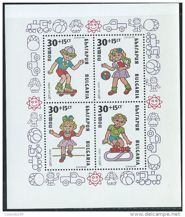 Bulgaria 1989 BF Nuovo** - Mi.207A  Yv.162 - Blocchi & Foglietti