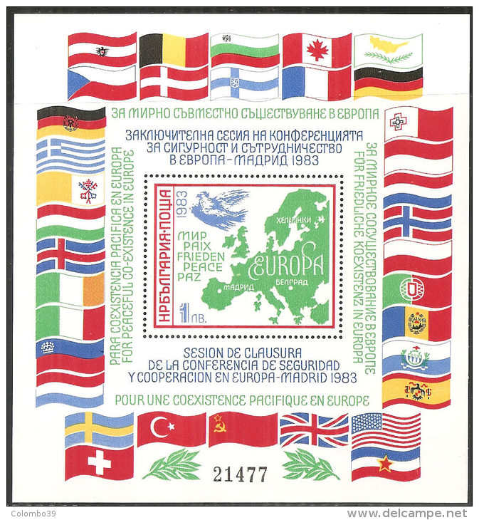 Bulgaria 1983 BF Nuovo** - Mi.137  Yv.113A - Blokken & Velletjes