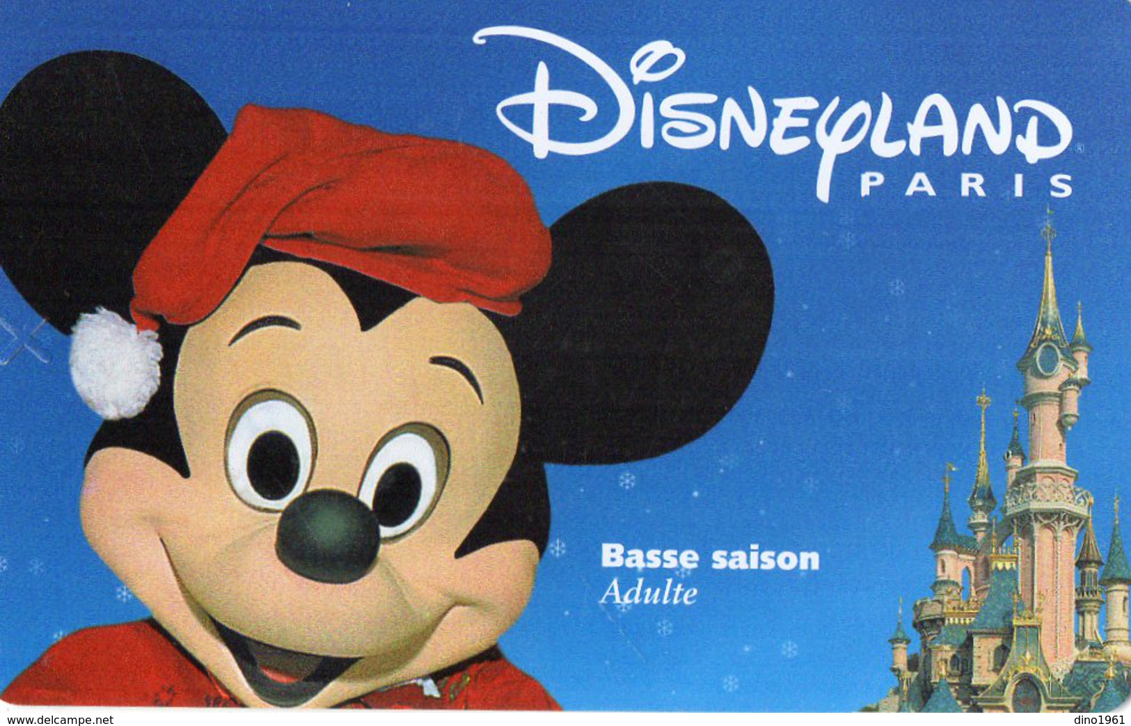 VP5693 - Billet - Ticket D'entrée Au Parc DISNEYLAND Paris - Eintrittskarten