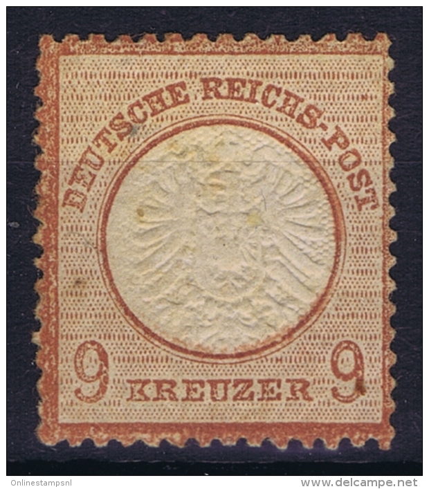 Deutsches Reich 1872 Mi Nr 27   GB   MH/* Falz/ Charniere - Ungebraucht