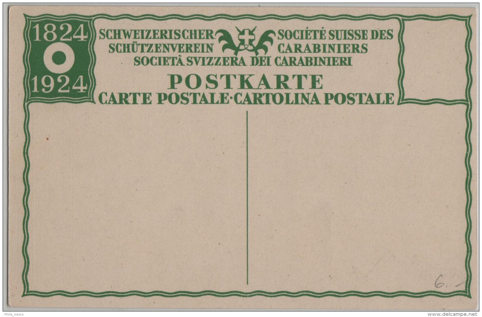 Schweizerischer Schützenverein - Societe Suisse Des Carabiniers - Künstlerkarte J.E. Hugentobler - Risch-Rotkreuz