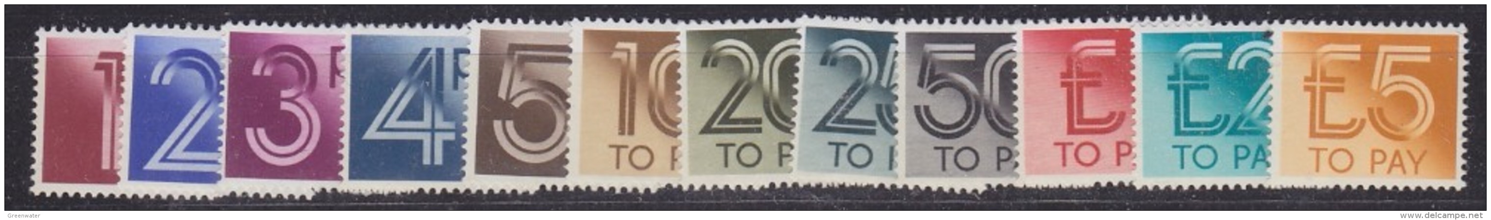 Great Britain 1970/1975 Postage Due 12v ** Mnh (32723) - Strafportzegels