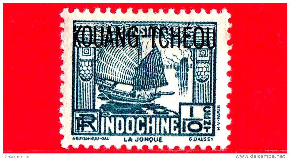 Nuovo - MNH - KOUANG TCHEOU - INDOCINA - 1937 - Junk - La Jonque -  1&#8260;10 - Usati