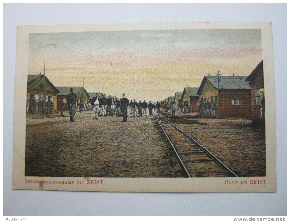 1916 , Camp De Zeist , Briefkaart  Naa Dänemark !!    2 Scan - Zeist