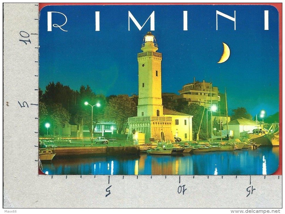 CARTOLINA VG ITALIA - RIMINI - Il Porto Di Notte - 12 X 17 - ANN. 2001 - Rimini