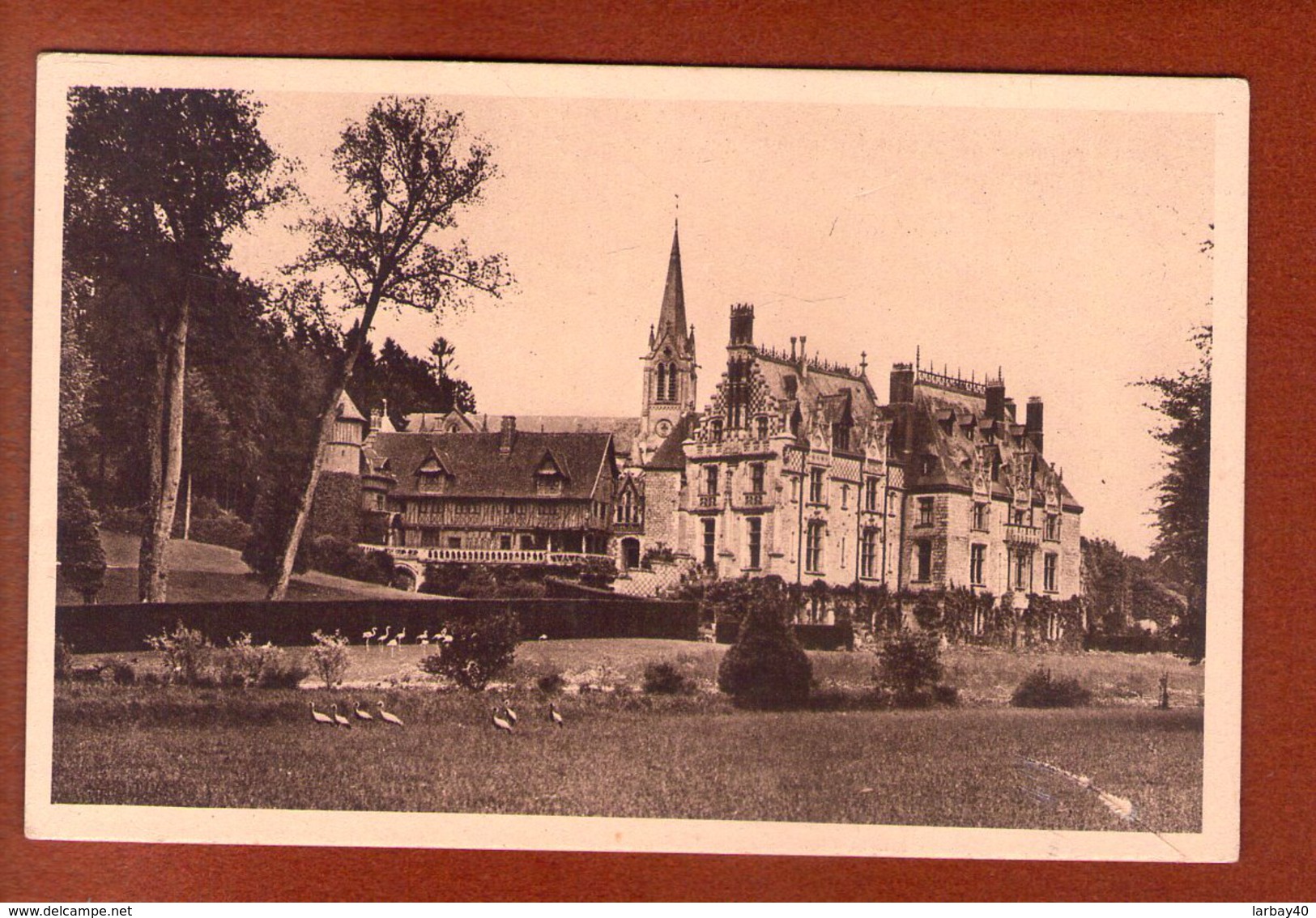 1 Cpa Parc Zoologique De Cleres Chateau Facade Sud - Clères