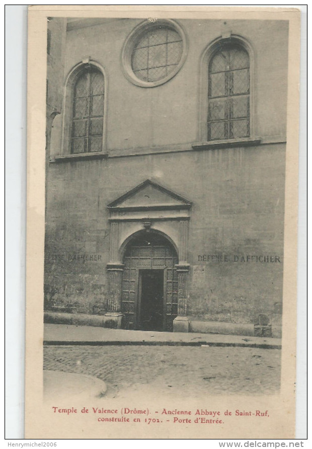 Marcophilie Cachet Société De Temperance Section Valence Croix Rouge - Rotes Kreuz