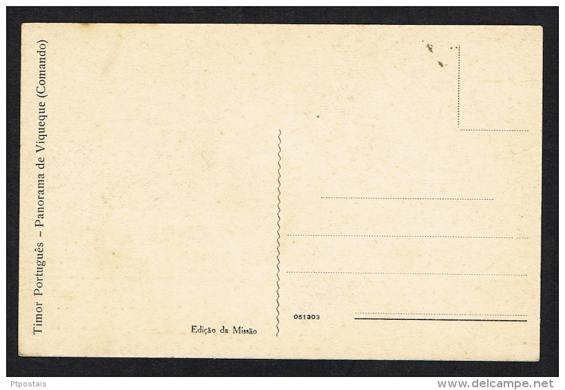 TIMOR PORTUGUÊS - Panorama De Viqueque (Comando) - Timor Oriental