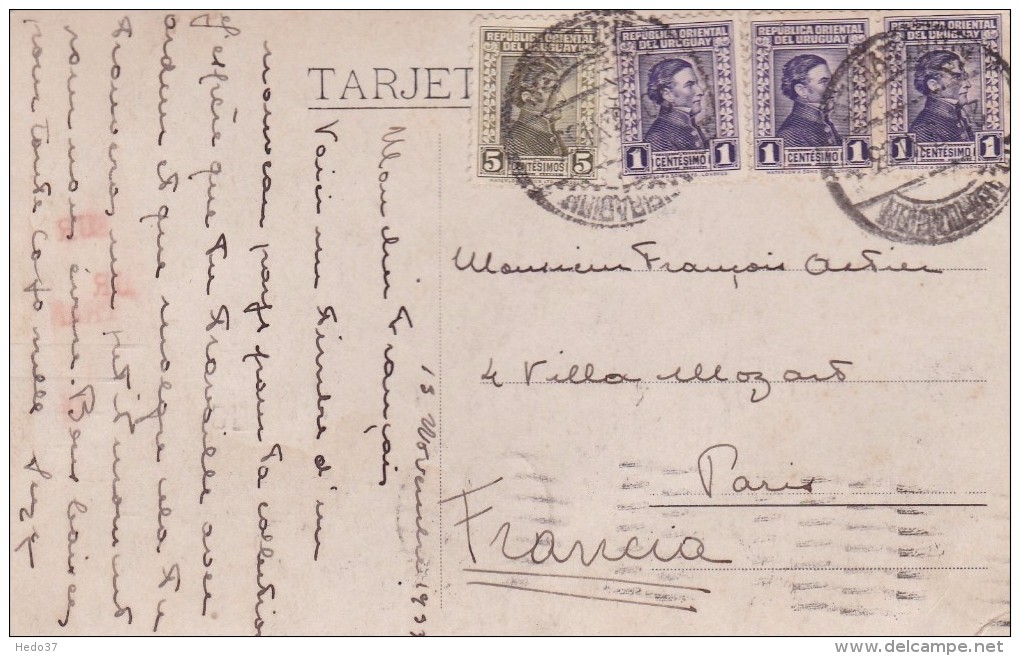 Uruguay - Lettre - Uruguay