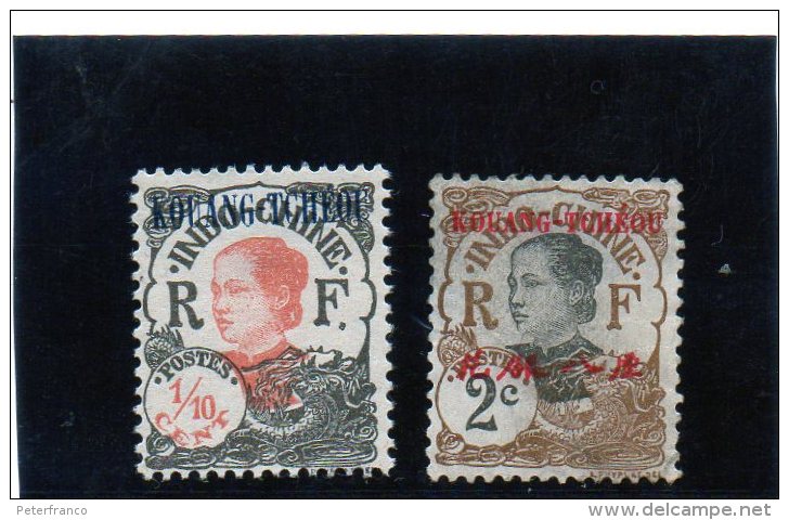 Kouang Tcheou - Annamite (Nuovi Senza Gomma) - Unused Stamps
