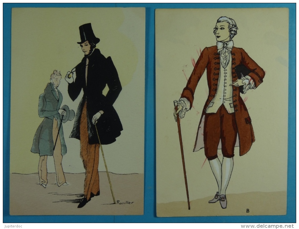 Lot De 17 Cartes Postales Sur L'Histoire Du Costume Français - Non Classés