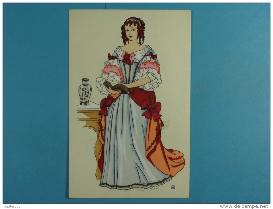 Lot de 17 cartes postales sur l'Histoire du costume français