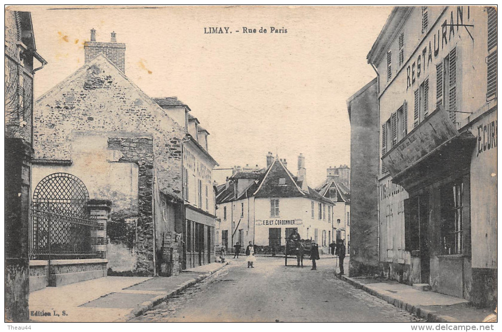 ¤¤  -   LIMAY    -   Rue De Paris   -  Cordonier " E. BIET "   -  ¤¤ - Limay