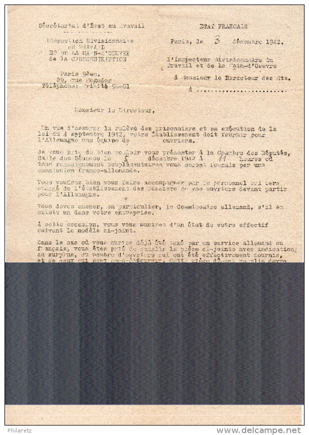 Guerre 1939/45 : Ensemble d´environ 60 documents divers à étudier sérieusement