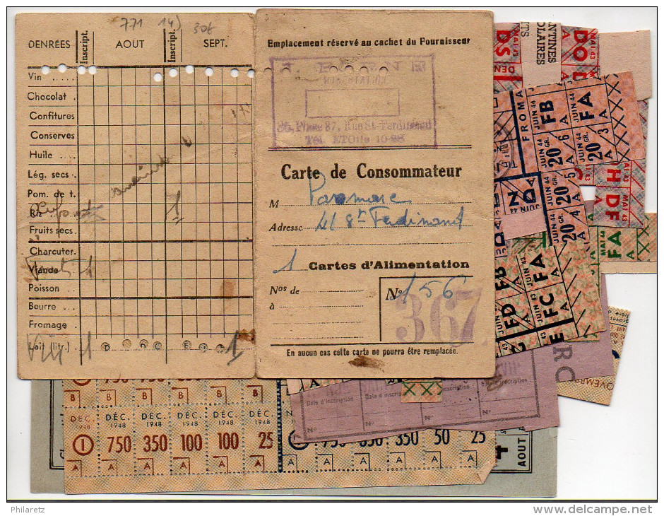 Guerre 1939/45 : Ensemble d´environ 60 documents divers à étudier sérieusement