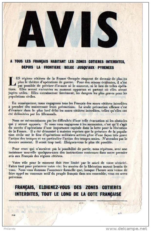 Guerre 1939/45 : Ensemble d´environ 60 documents divers à étudier sérieusement