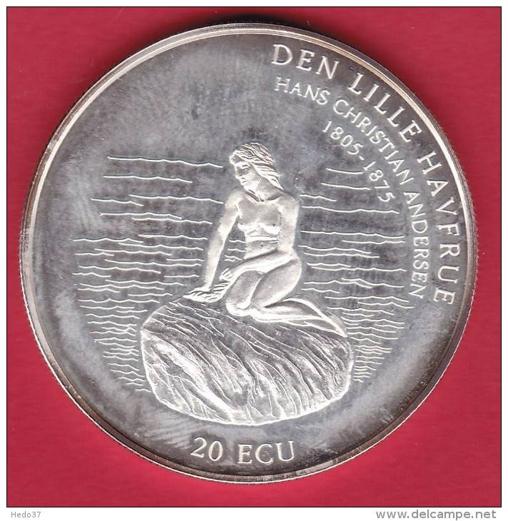 Danemark - 20 Ecus 1995 - Argent - Danemark